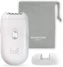 Magnitone PluckIt2 Super Glide Compact Epilator, Long Lasting Hair Removal, for Use on Legs, Underarms & Bikini, USB Rechargeable, 2 Interchangeable Heads, with Storage Pouch