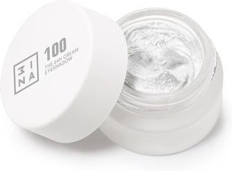 3INA MAKEUP - The 24H Cream Eyeshadow 100 - White 24H Longwearing & Waterproof Fast Drying Formula - Creamy Texture - Highly Pigmented - Matte and Shimmer Finish - Vegan - Cruelty Free