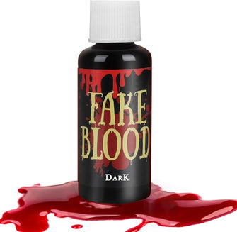 Fake Blood - Halloween Fake Blood Makeup - Liquid Red Blood - Realistic Washable Easy Dry Flow Fake Blood for Eyes Drips Nose Bleeds - Vampire, Zombie, Clown, Nurse Costumes