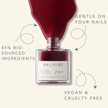 NAILKIND Burgundy Deep Red Nail Polish - Wine OClock - Classic-Red Nail Varnish - Vegan Nail Lacquer - Peta Certified Cruelty Free - Quick Drying Long Lasting Chip Resistant Manicure - 8ml