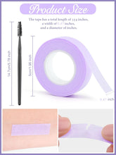 EBANKU 6 Rolls Lash Tape for Eyelash Extension, Breathable Micropore Fabric Eyelash Extension Tape, Eyelash Grafting Tape Makeup Lash Tape with 1 Eyelash Brush for Lash Extensions Supplies(Purple)