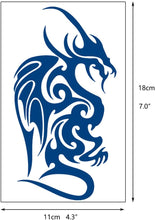 glaryyears Semi Permanent Tattoo Sticker  4 Sheets Temporary Tat Stickers Dragon Totem Tattoo Designs Symbols Long lasting Waterproof for Women Men