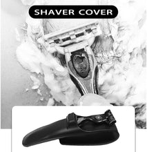 Neikafan 2 Pcs Silicone Razor Carrying Case Travel Silicone Razor Cover Safety Waterproof Razor Case for Manual Razor(Blue+Black)