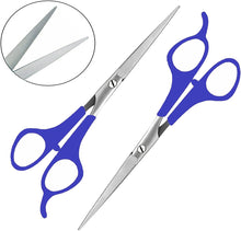 ME MAXEQUIP Professional Hairdressing Scissors Barber Stainless Steel Hair Cutting Sharp Scissor 6" for Salon Barbers Men, Women, Children and Adults (Blue)