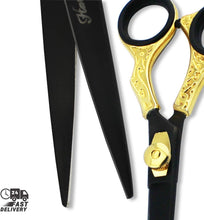 Haryali London Professional Hairdressing Scissors Hair Cutting Scissors Shears for Barber Salon - Overall Length 7.5" with Golden Stylish Handle & Adjustment Tension Screw