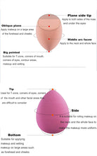 Mocarheri Makeup Sponge 4Pcs & Foundation Brushes 1Pcs, Soft Sponge For Liquid Foundation, Creams, and PowdersLatex Free Wet and Dry Makeup Sponge (Purple Series)