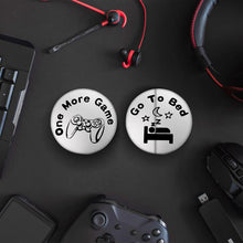 Cobee Funny Destiny Flip Coins, Double Sided Gaming Novelty Coin - One More Game/Go To Bed Gift Decision Maker Coin Gifts for Boyfriend Girlfriend Husband Son Lover Birthday(Silver)