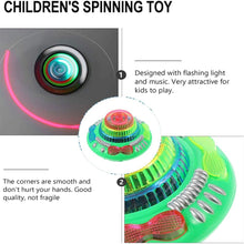 Light Up Spinning Tops for Kids, Magic Flashing Music Gyro Spinning Top Gyroscope LED Shining Toys Kids Toys (3Pcs)