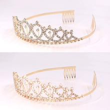 Leixi Birthday Queen Sash & Rhinestone Tiara Kit - 21st 30th Birthday Gifts Birthday Sash for Women Birthday Party Supplies (Gold)