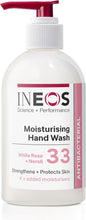 INEOS - Liquid Hand Soap - Moisturising - Antibacterial - White Rose + Neroli - 250ml - 6 bottles