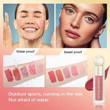 Duoffanny Liquid Blush Soft Cream Face Blush, Long-lasting Blendable Lightweight Moisturizing Beauty Makeup for Cheeks, Natural Looking Matte Finish Dewy Skin Tint (02 Happy)