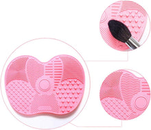 Makeup Brush Clean Silicone Pad Makeup Brush Cleaning Mat Cosmetic Brush Washing Tool with Suction Cup for Makeup Brush