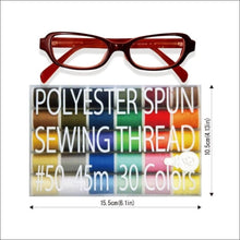 Leonis 30 Color Handy Polyester Sewing Threads 45 m / 50 yds Each [ 93011 ]