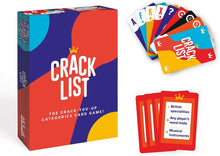 CRACK LIST I Family game I Card Game I 2-8 players I Board Game for Kids 10+ and Adults I 30 minutes Playing Time I Party Game for Family and Friends I English