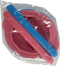 mciskin 2pcs Silicone Wax Warmer Liner,Non-Stick Wax Pot Silicone Bowl Replacement,Reuse Wax Melt Warmer Liner with 2pcs Silicone Spatulas for Hair Removal(Pink+Blue)