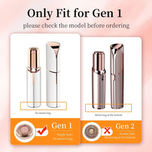 Hair Remover Replacement Heads Compatible with Finishing Touch Flawless Facial Hair Removal Tool for Women, Facial Hair Remover Replacement Heads for Generation 1, 4 Count, Rose Gold