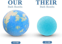 LA BELLEFE Bath Bombs Gift Set, Perfect for Bubble Bath Fizzy Spa to Moisturize Dry Skin. Gift Ideas for Women, Lovers, Girlfriend (4 x 4.1 oz Bath Bombs + 2 x Scented Candles)