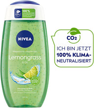 Nivea Lemongrass & Oil shower gel (250 ml), refreshing shower gel with nourishing oil pearls, pampering shower with revitalising lemongrass fragrance