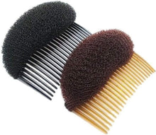 2PCS (1Black+1Brown) Bump Up Volume Hair Inserts Comb Hair Styling Tool Bumpits Bouffant Donut Bun Maker Hair Accessories