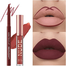 12 Pcs Liquid Lipstick Lipliner Set Matte Long Lasting Non-Fading Stay On 24 Hours Waterproof Nude Lipstick Makeup Set Gift For Women Red Lifter Lip Gloss (Set A)