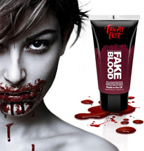 Fake Blood Gel 50ml by Fright Fest Red Fake Blood  SFX makeup looks great with face blood, liquid latex