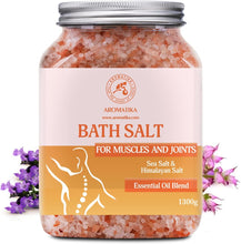 Joint & Muscle Bath Sea Salts 1300g - w/Essential Oils Lavender & Sage & Rosemary - Natural Bath Sea Salts - Soothes Aching Tired Muscles - Detoxifies - Best for Bath - Relaxation - Body Care