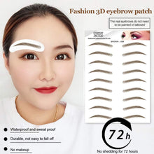 9 Sheets 3D Eyebrows Tattoo, Natural 3D Eyebrows Tattoo Brow Shaper Ecological Eyebrow Stickers for Makeup