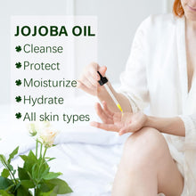 Jojoba Oil-Pure Cold Pressed Unrefined-100% Pure Organic Jojoba Oil for Hair Growth & Skin Care,Natural Moisturizer For Face,Beard,Nails,Body Massage Oil for DYI Beauty,60ml