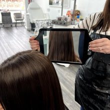 Kobe Regent Street - Professional Hairdresser's Two-Handled Salon Back held Mirror, ideal for home or salon use, lightweight and easy to hold and store, Ideal hand held mirror.