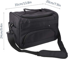 Hairdressing Tools Bag, Hairdresser Barber Bag with Handle and Shoulder Straps Barber Tools Storage Travel Storage Bag Black 38  23  9cm