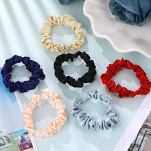 12Pcs Silk Hair Scrunchies, Satin Scrunchies Satin Hair Ties Elastic Hair Bands Ponytail Holder Solid Color Cute Scrunchies Traceless Small Scrunchies for Women Girls