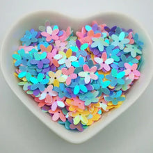 Angel Malone 10g/ +400pcs Quality Metallic FLOWER DISK Sequins Card Making, Scrapbooking, Sewing Trimmings, Table Confetti, Bridal Wedding Favours (Colourful)