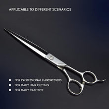 GUNST Hairdressing Scissors 7 Inches Professional Hair Cutting Scissors 440C for Hairdressers, Silver