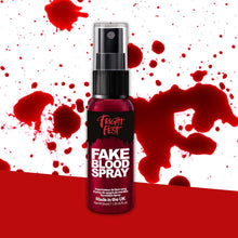 Fake Blood Gel Spray 50ml by Fright Fest Red Fake Blood liquid  SFX makeup looks great with face blood, liquid latex, white face paint, black face paint, body paint and spirit gum