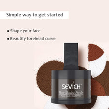 Instantly Hairline Shadow - SEVICH Hairline Powder, Quick Cover Grey Hair Root Concealer, Eyebrows & Beard Line, Hair Root Touch Up for Thinning Grey Hairline, Windproof&Sweatproof, Dark Brown