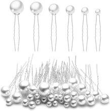 AIEX 36pcsPearl Hair Pins, Pearl Wedding Pins Bridal Pearl Hair Pins Rhinestone Hair PinsWedding Pearl Hair PinsProm Hair AccessoriesWedding Hair Accessoriesfor Brides Women Girls (Silver)