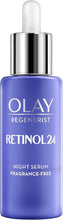 Olay Retinol Serum For Face, 24 Night Serum With Retinoid Complex + Vitamin B3, Firming Anti-Ageing Face Serum, Strengthens & Firms Skin, Visibly Reduces Wrinkles & Fine Lines, Fragrance Free, 40 ml