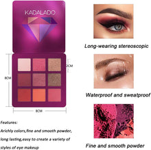 Eyeshadow Palette Makeup Matte + Shimmer 9 Colors Highly Pigmented Waterproof Long Lasting Eye Shadow Powder Light & Easy to Carry (04)