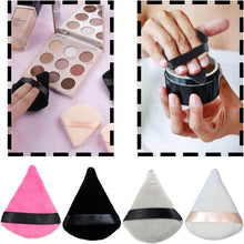 JiangbihanXX Powder Puffs Reusable Makeup Blending Puffs Triangle Powder Sponge for Wet Dry Makeup (4 Pcs)