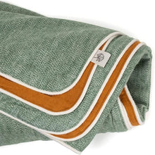 Himeya Mingle Flannel Fern Green Throw Blanket 130 x 170 cm