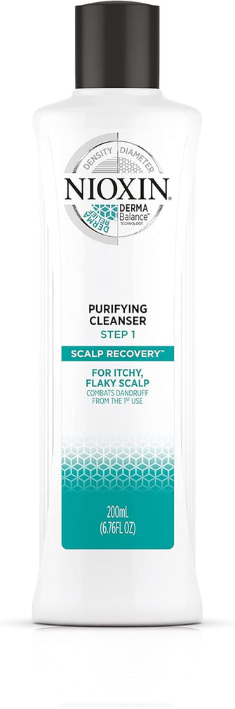 Nioxin Scalp Recovery Anti-Dandruff Medicating Shampoo for Itchy, Flaky, Dry Scalp Professional Dandruff Treatment, 3-Part System that Combats and Controls Dandruff, 200ml