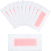 MFUOE 12pcs Wax Strips The Face Arms Legs Underarm Hair Sensitive Skin Facial Hair Removal Cold Facial Waxing Strips for Women Traveling Bikini Beauty Double Side Cold Wax Strips