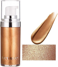 Mysense Body Contour Highlighter Makeup Set,Face Body Glow Illuminator,Waterproof Smooth Liquid Spray Bronzer Luminizer Shimmer Foundation Make Up (3 Bronze Gold)