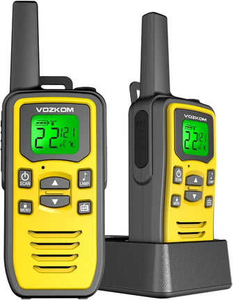 Professional Long Range Rechargeable Walkie Talkies for Adult, FM Two Way Radios 36 Channels, Survival Kit for Camping Hiking