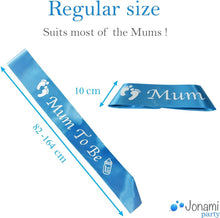 Boy Baby Shower Set and Mum to Be Party Decorations, Mummy to Be Blue Satin Sash, Baby Boy Photo Booth Props, It's a Boy Confetti Mix. Accessories Baby Shower Supplies