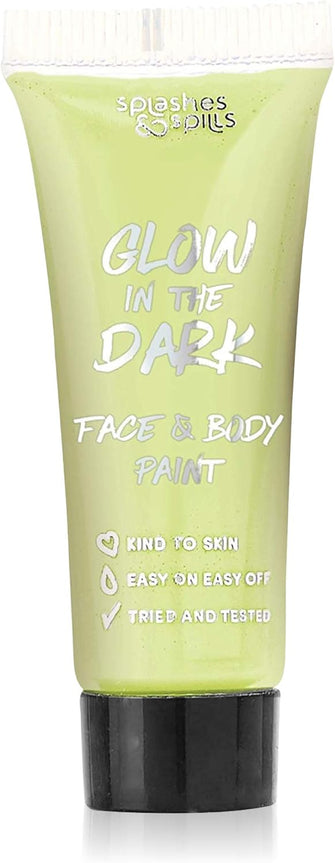 Glow in the Dark Face & Body Paint 10ml  Long lasting luminous green