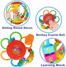 HOLA Baby Toys 0-6 Months Baby Toys 6 to 12 Months Rattle Activity Ball, Baby Toys 6 Months Plus Shaker Grab Early Learning Sensory Toys, Gift for 3 6 9 12 Months Newborn Babies Toddler Boys Girls