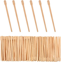 HHONGDU 600 Pieces Eyebrow Wax Sticks, Wooden Wax Spatulas Wood Craft Sticks for Face and Small Hair Removal Sticks