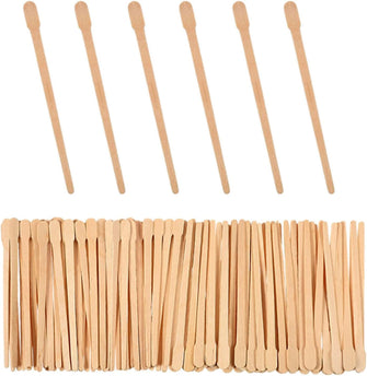 HHONGDU 600 Pieces Eyebrow Wax Sticks, Wooden Wax Spatulas Wood Craft Sticks for Face and Small Hair Removal Sticks