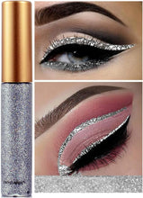 Glitter Liquid Eyeliner, OCHILIMA Long Lasting Waterproof Shimmer High Pigmented Silver Gold Metallic Colorful Eyeliners Glitter Makeup for Women